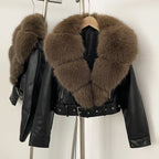 Alessia Faux Fur Leather Jacket