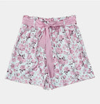 Women’s Floral Lace-Up Shorts
