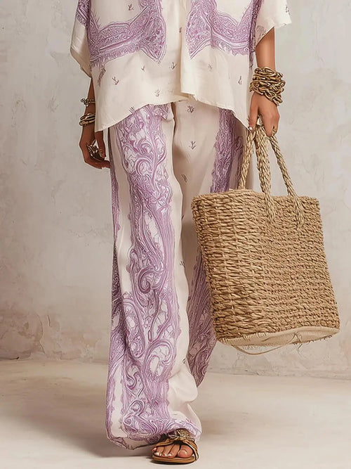 Amara Paisley Two-Piece Set