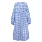 Isla Vintage Check Midi Dress
