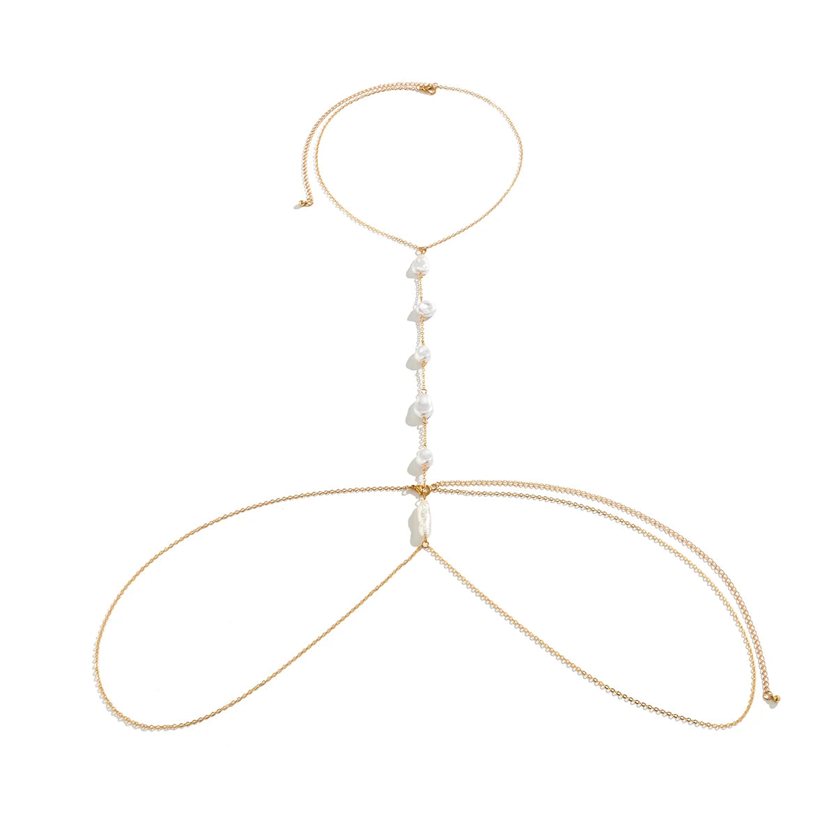 Boho Pearl Chest Necklace