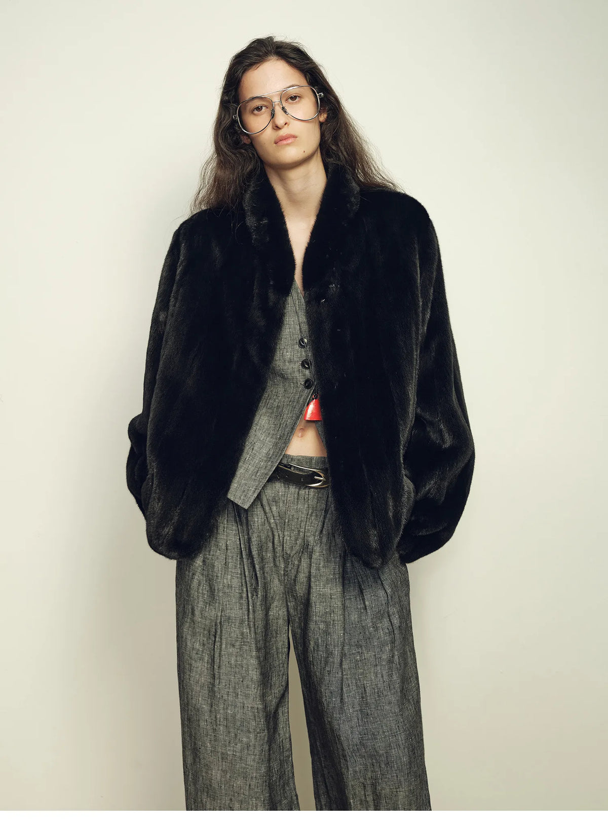 Clara Luxe Faux Mink Jacket