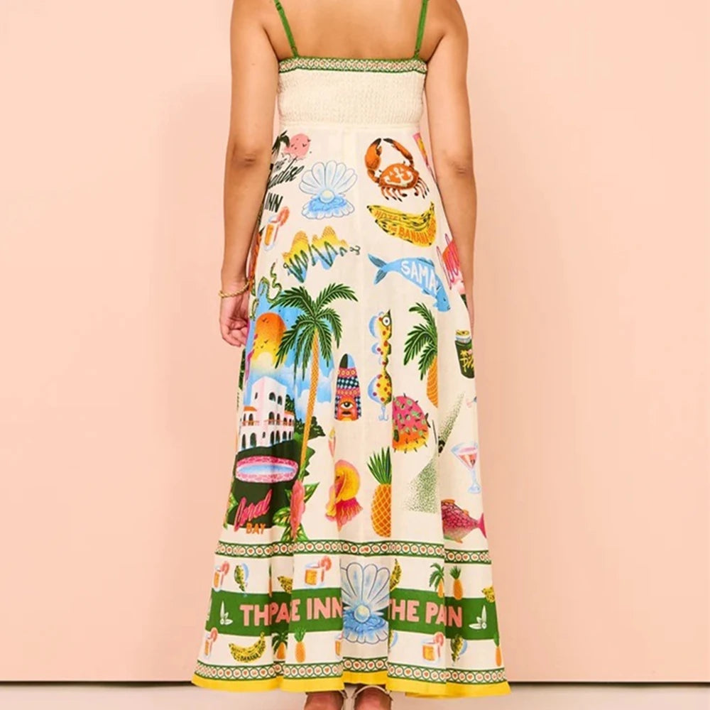 Spaghetti Strap Long Dress