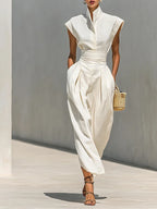 Clara Pleated Midi Dress