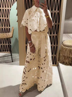 Isla Embroidered Two-Piece Set