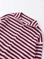 Rosalie Striped Zip-Up Cardigan