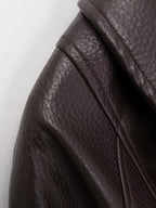 Valentina Belted PU Leather Jacket