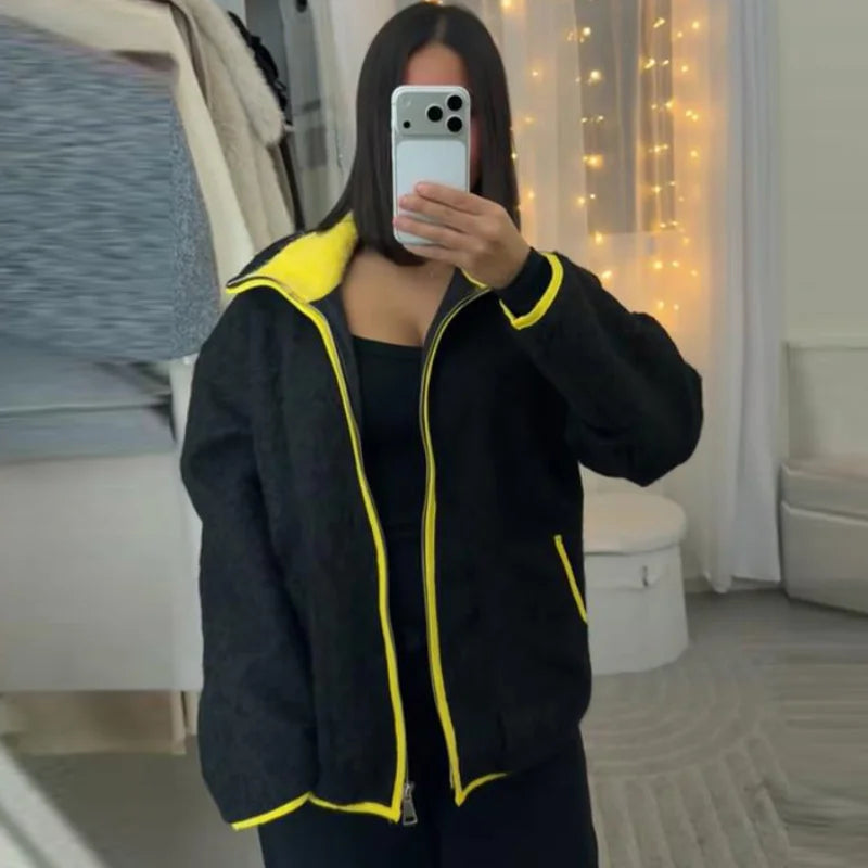 Contrast Knitted Cardigan