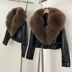 Alessia Faux Fur Leather Jacket