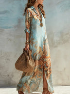 Camille Boho Shirt Dress