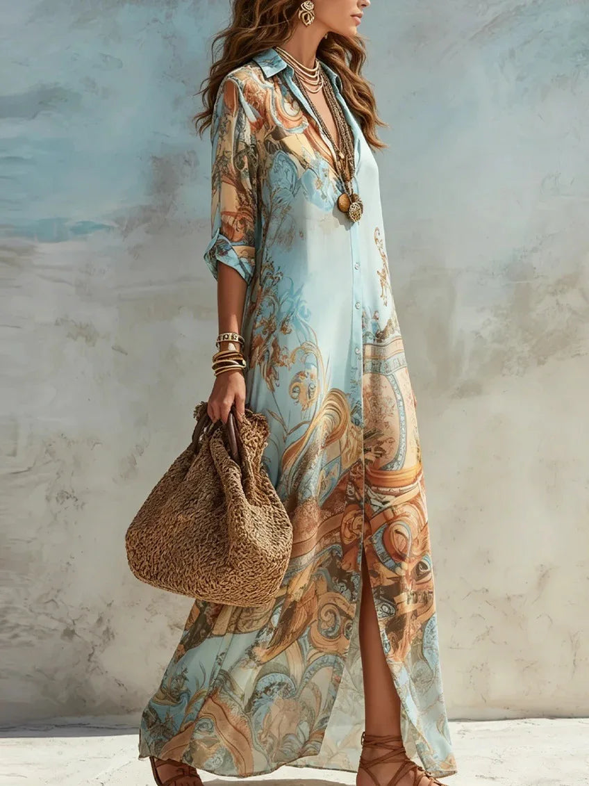 Camille Boho Shirt Dress