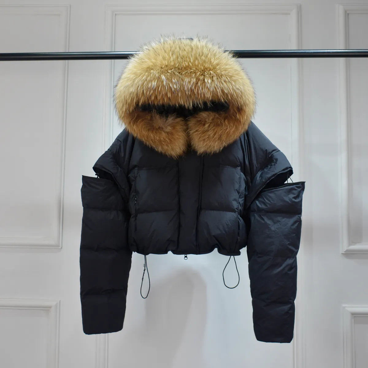 Short top puffer coat