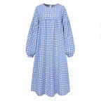 Isla Vintage Check Midi Dress