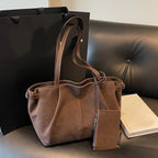 Maribel Suede Bucket Tote