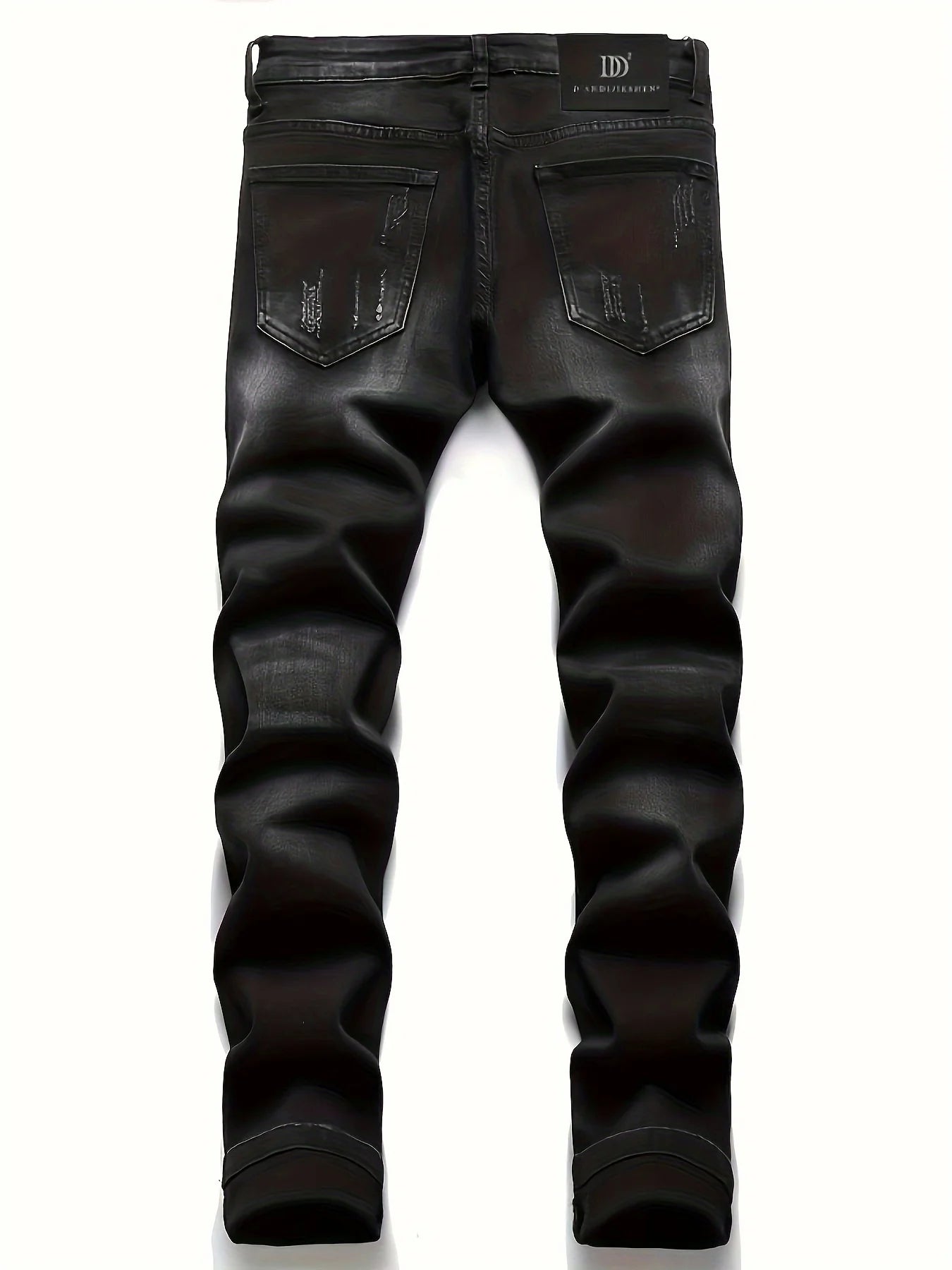 Men's Skull Patchwork Jeans