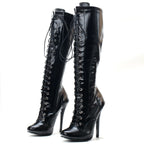 Valentina Lace-Up Knee High Boots