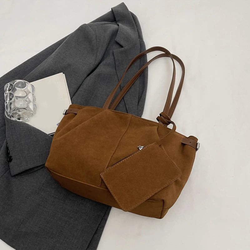 Maribel Suede Bucket Tote