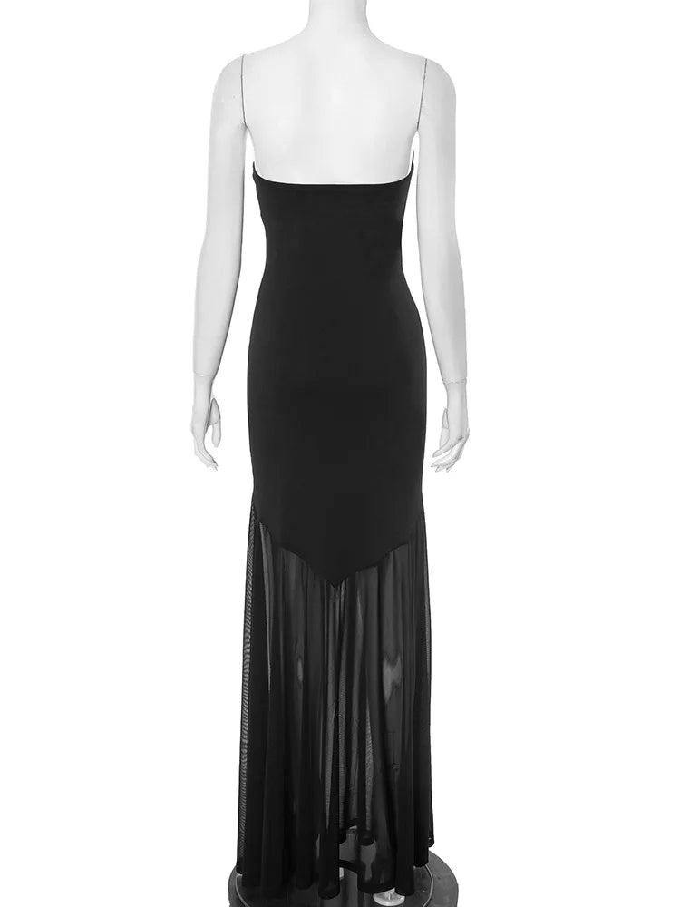 Women’s Strapless Ruched Maxi Dress