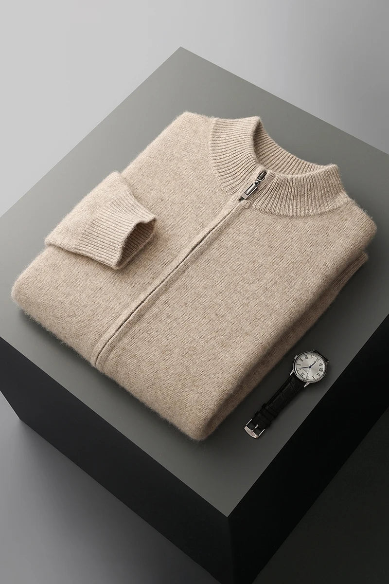 Marco Merino Wool Zip Sweater