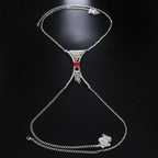 Heart Crystal Chest Chain