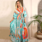 Abstract Maxi Dress