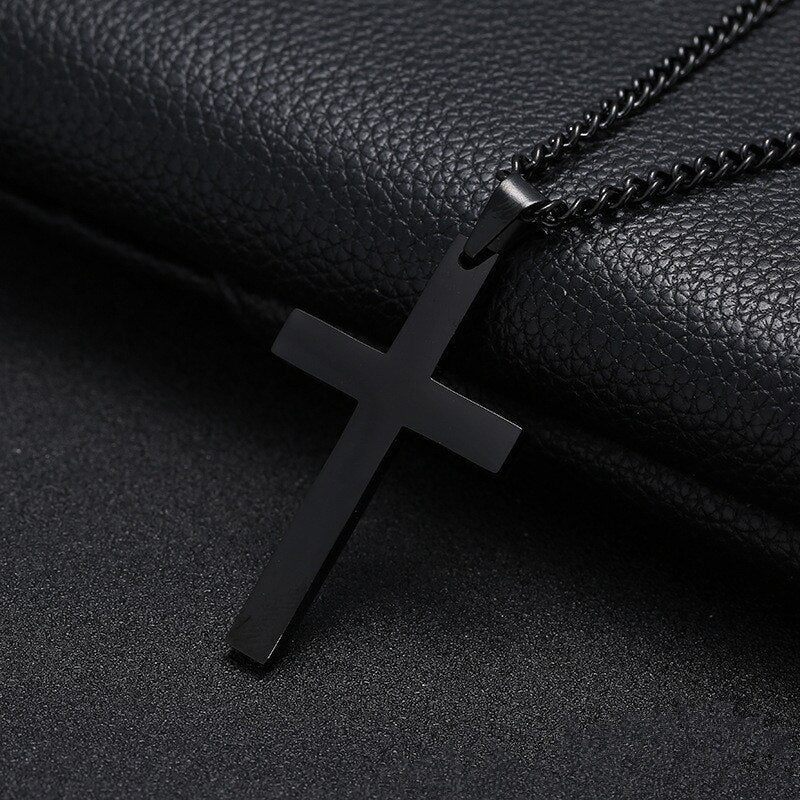 Cross Stainless Steel Necklace Men