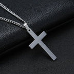 Cross Stainless Steel Necklace Men
