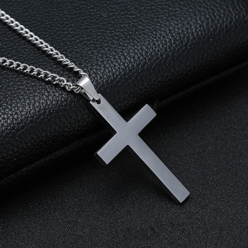 Cross Stainless Steel Necklace Men