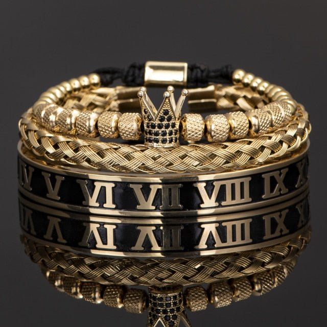 Crown Bracelet Set Men