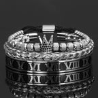 Crown Bracelet Set Men