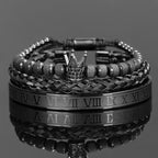 Crown Bracelet Set Men
