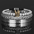Crown Bracelet Set Men