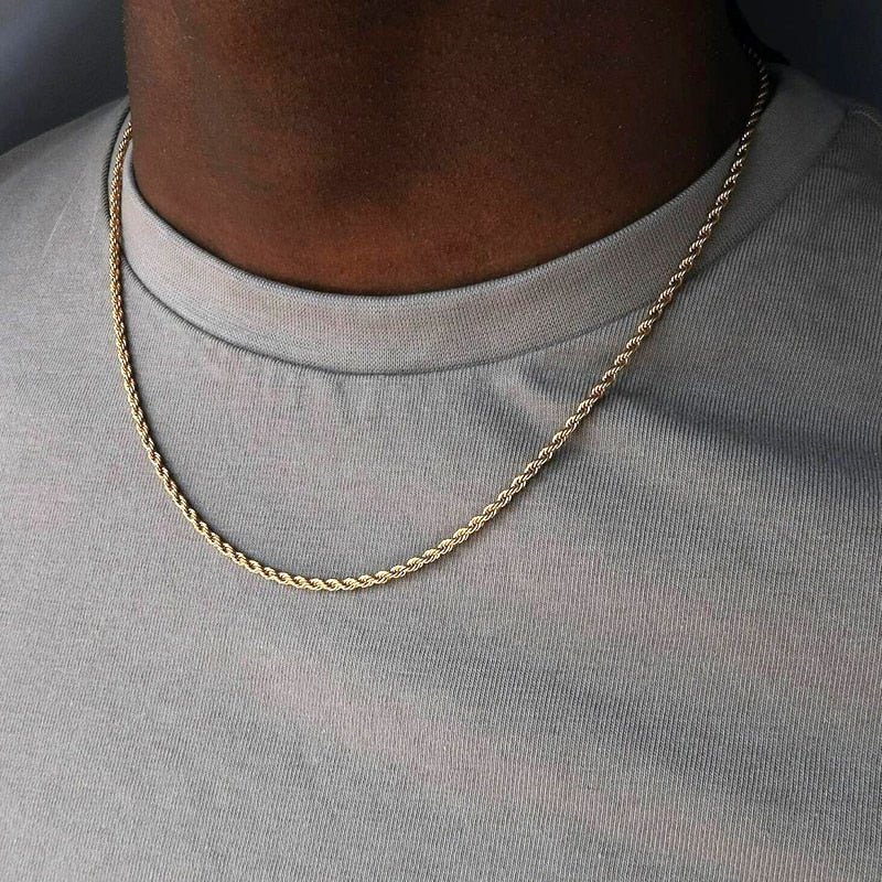Cuban Stainless Steel Necklace Men