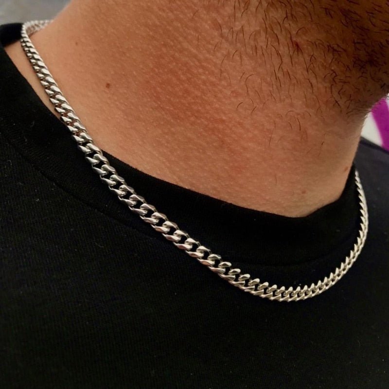 Cuban Stainless Steel Necklace Men