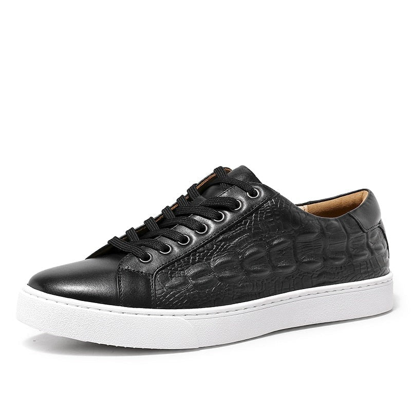 Claudio Genuine Leather Black Shoes