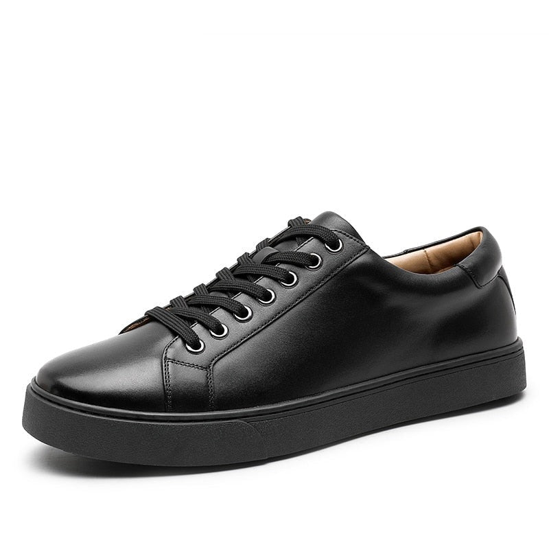 Claudio Genuine Leather Black Shoes