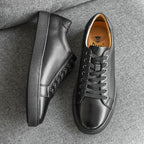 Claudio Genuine Leather Black Shoes