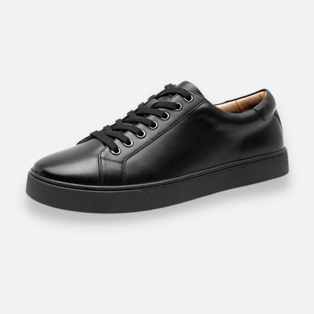 Claudio Genuine Leather Black Shoes