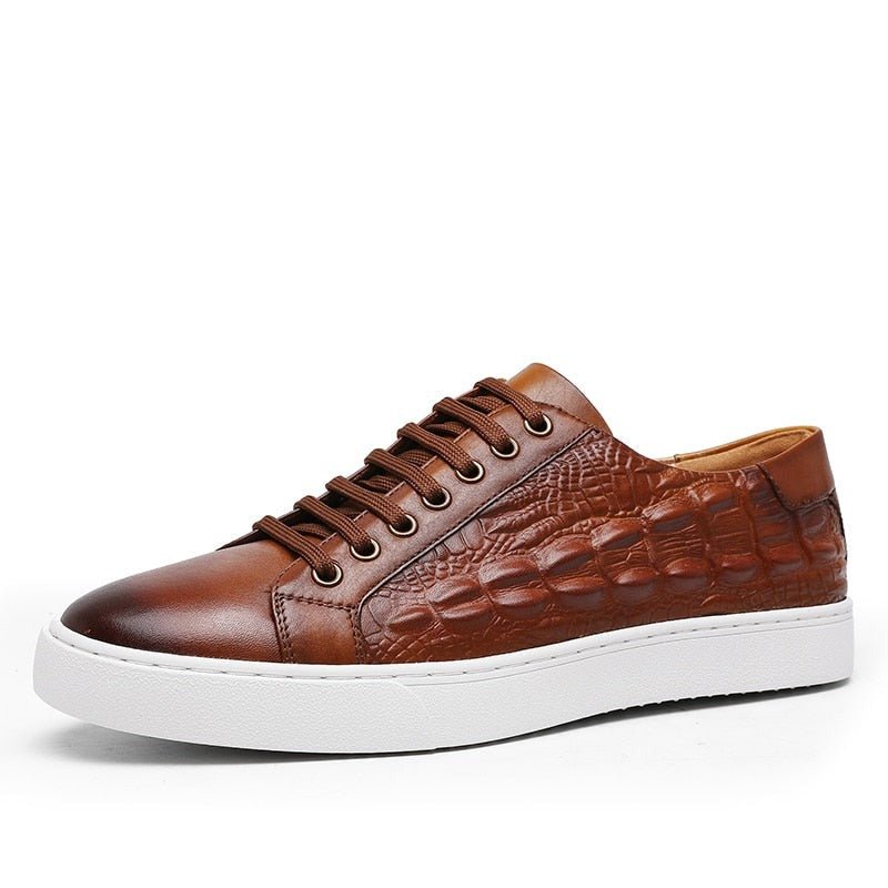 Claudio Genuine Leather Brown Shoes