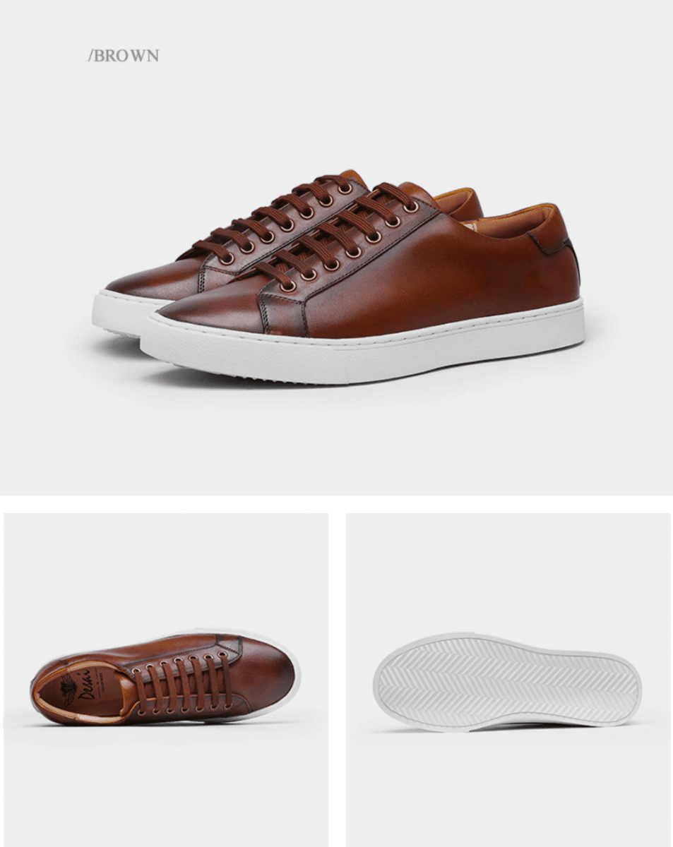 Claudio Genuine Leather Brown Shoes