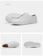 Claudio Genuine Leather White Shoes