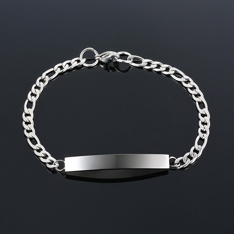 Minimalist Stainless Steel Bracelet Men