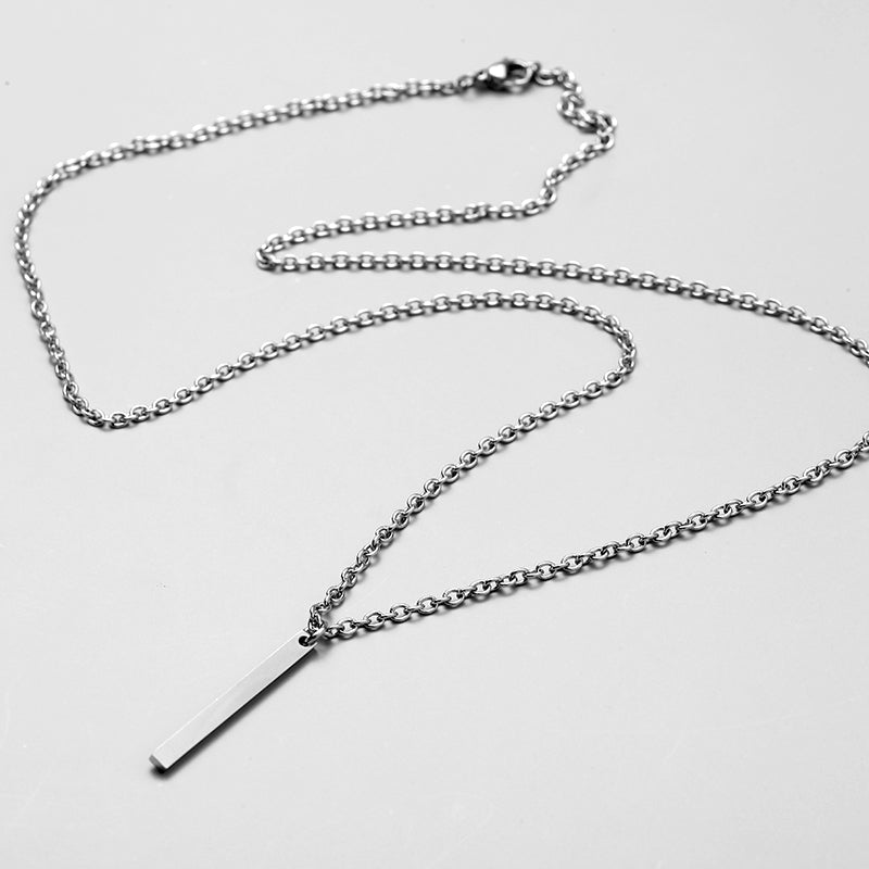 Minimalist Stainless Steel Necklace Men