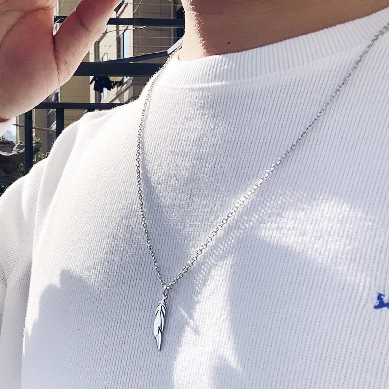 Minimalist Stainless Steel Necklace Men