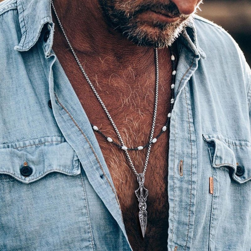 Saint Stainless Steel Necklace Men