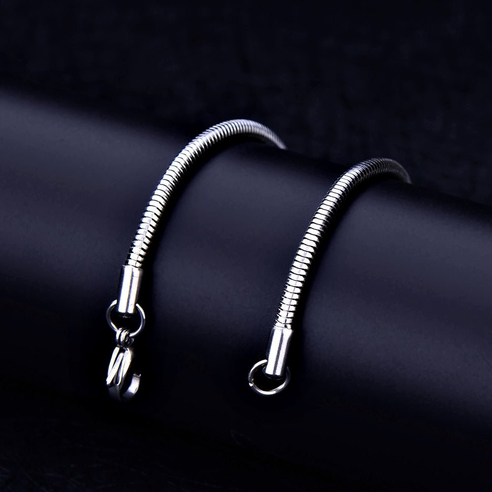 Snake Stainless Steel Bracelet Men