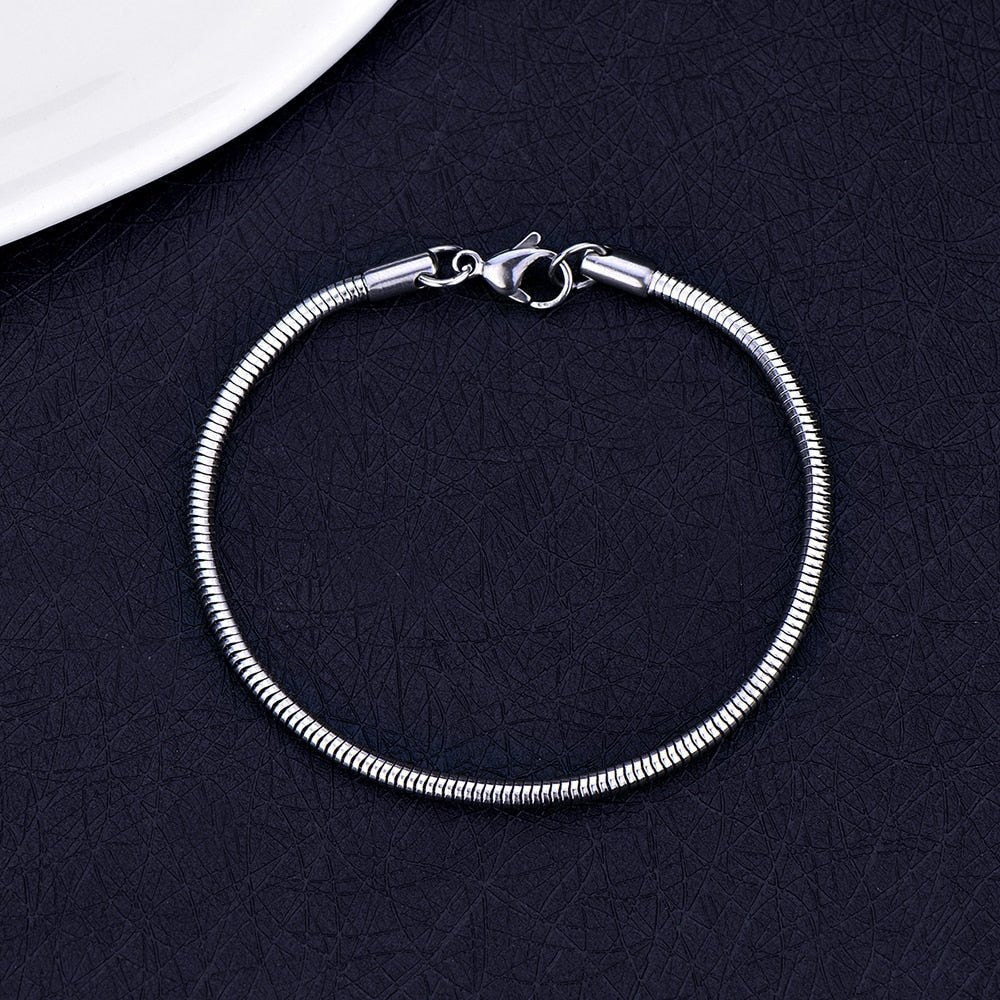 Snake Stainless Steel Bracelet Men