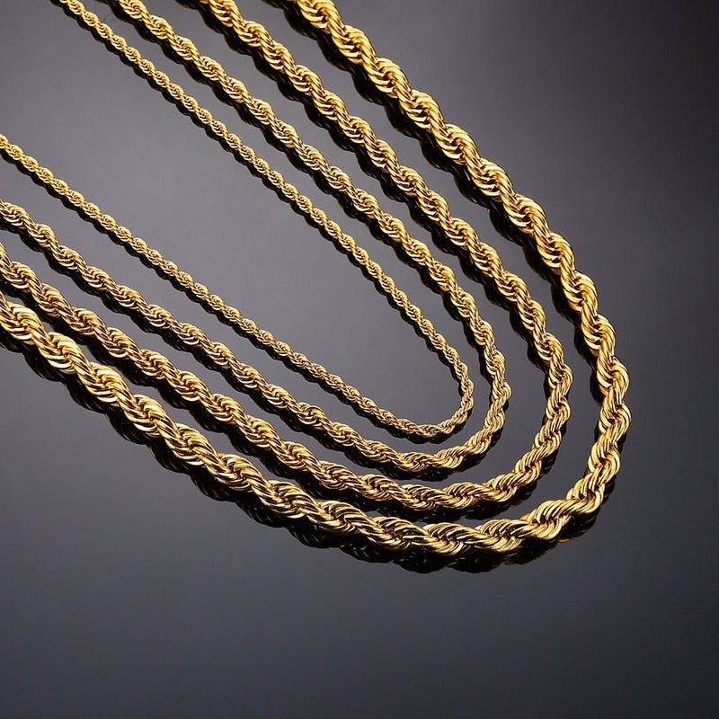 Twist Stainless Steel Necklace Men