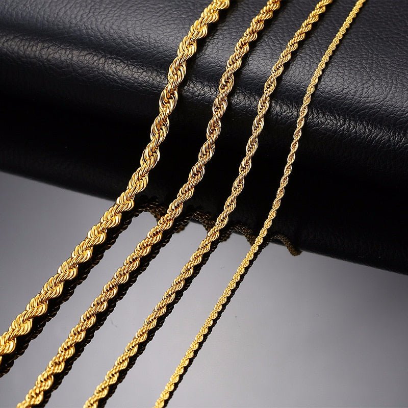 Twist Stainless Steel Necklace Men