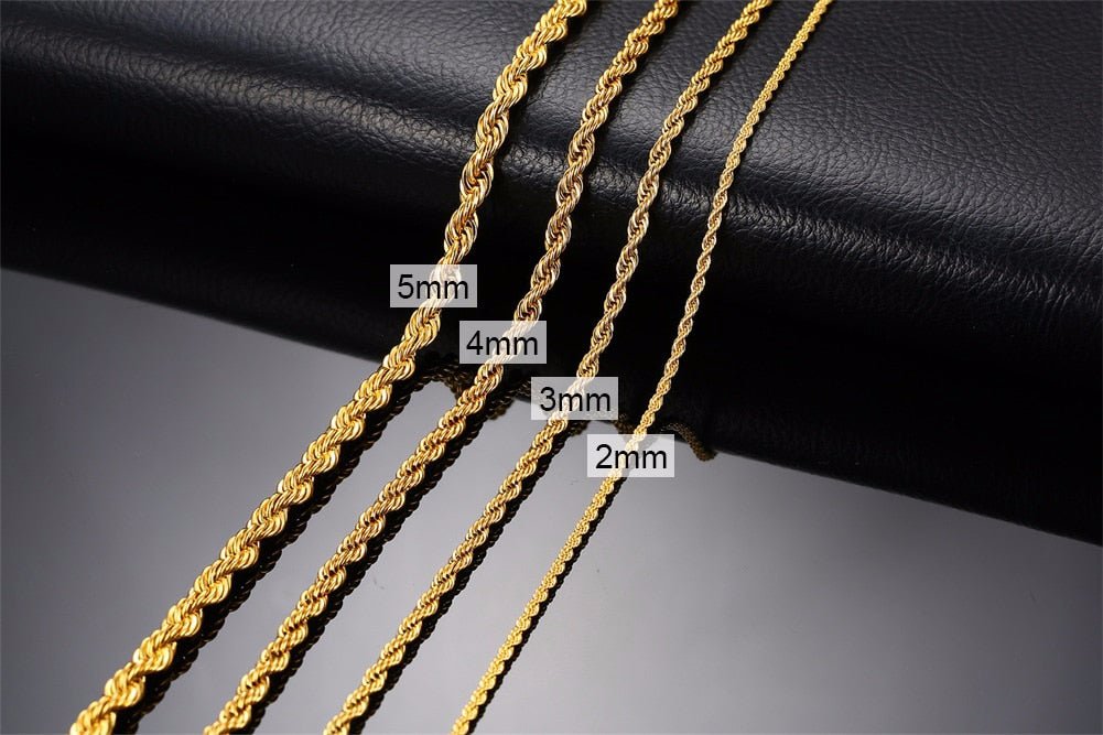 Twist Stainless Steel Necklace Men